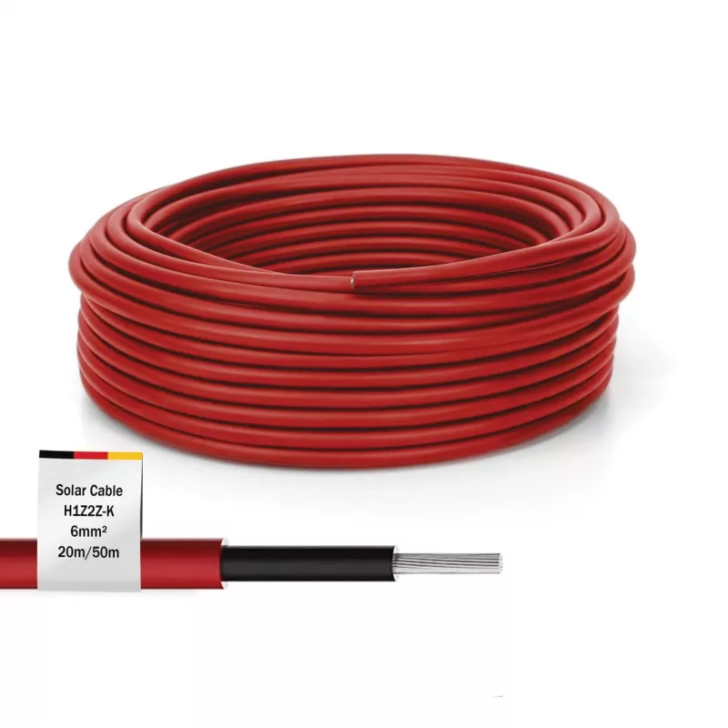 Kaabel Digitus DK-SCIC6R-0200 20m 6mm² punane UV-kindel 1500V DC