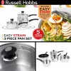 Kööginõude komplekt Russell Hobbs RH00542EU7 — 3-osaline mittenakkuvate pannide komplekt, nõudepesumasinas pestav