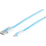 USB-kaabel S/CONN 14-50013 USB 2.0 2 m USB A – Micro-USB B sinine