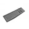 Juhtmega täissuuruses klaviatuur NATEC NKL-1507 USB QWERTY US International Hall/Must, 105 klahvi, numbriklaviatuur