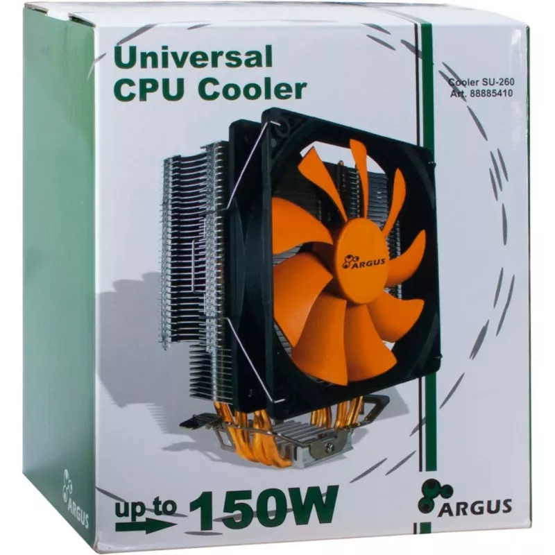 Inter-Tech Argus SU-260 - protsessor - jahuti - 12 cm - LGA 1150 (Socket H3) - LGA 1151 (Socket H4) - LGA 1155 (Socket H2) - LGA 1156 (Socket H) - LGA 775... - AMD A - Intel® Celero