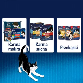 Felix Fantastic küülik, lammas - märgtoit kassidele 340 g (4x 85 g)