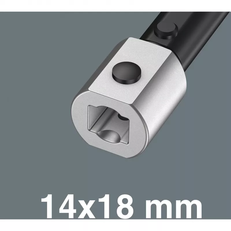 Wera Click-Torque X 7 momentvõti must-rohelise käepidemega, nelikantpesa 14x18 mm