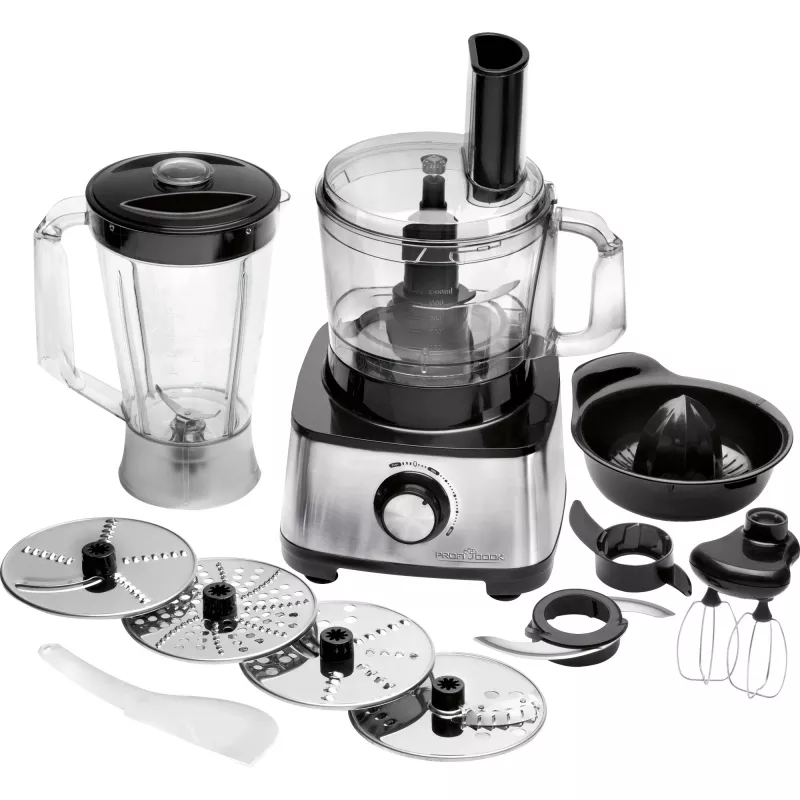 ProfiCook PC-KM 1063 köögikombain 1200 W 1,75 L Must, Roostevaba teras