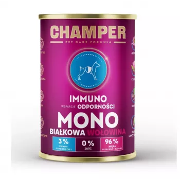 CHAMPER Immuno Monoprotein Beef - märg koeratoit - 400g