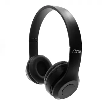 MEDIA-TECH EPSILION BT MT3591 Juhtmeta kõrvaklapid Bluetooth 4.2 Mikrofon Raadio FM Must