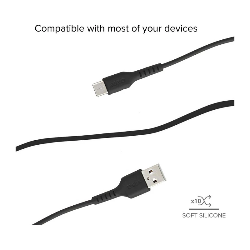 SBS TECABLEMICRO2K 2m USB A Micro-USB B isane-isane must USB-kaabel (TEKabelMICRO2K)