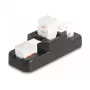 DeLOCK Keystone LSA Set RJ45 RJ11 Cat.6 must klõpsuga hoidik