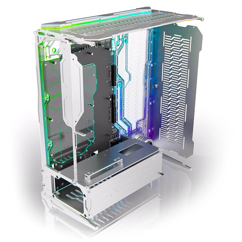 Arvutikorpus Triton Spectre Integra-M Elite by Singularity Computers — hõbedane