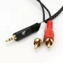 TB kaabel 3,5mm MiniJack -2x RCA M/M 1,5m (AKTBXAJ2RCA150B)