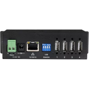 Exsys Ethernet GLAN 1x kuni 4x USB2.0 4-pordiline seadmeserver sisaldab toiteplokk 15KV - Kaabli-/Adapterikomplekt - Digitaalne/Andmed