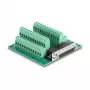 DeLOCK D-Sub HD 44 kontaktiga emane klemmiplokile DIN-liistule 84 mm x 86 mm x 30 mm