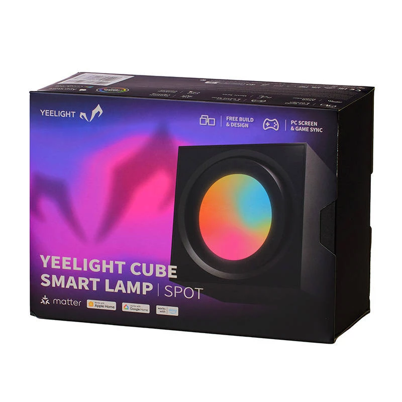 Mängude valguspaneel YEELIGHT SMART CUBE LIGHT SPOT alus (YLFWD-0008) Must