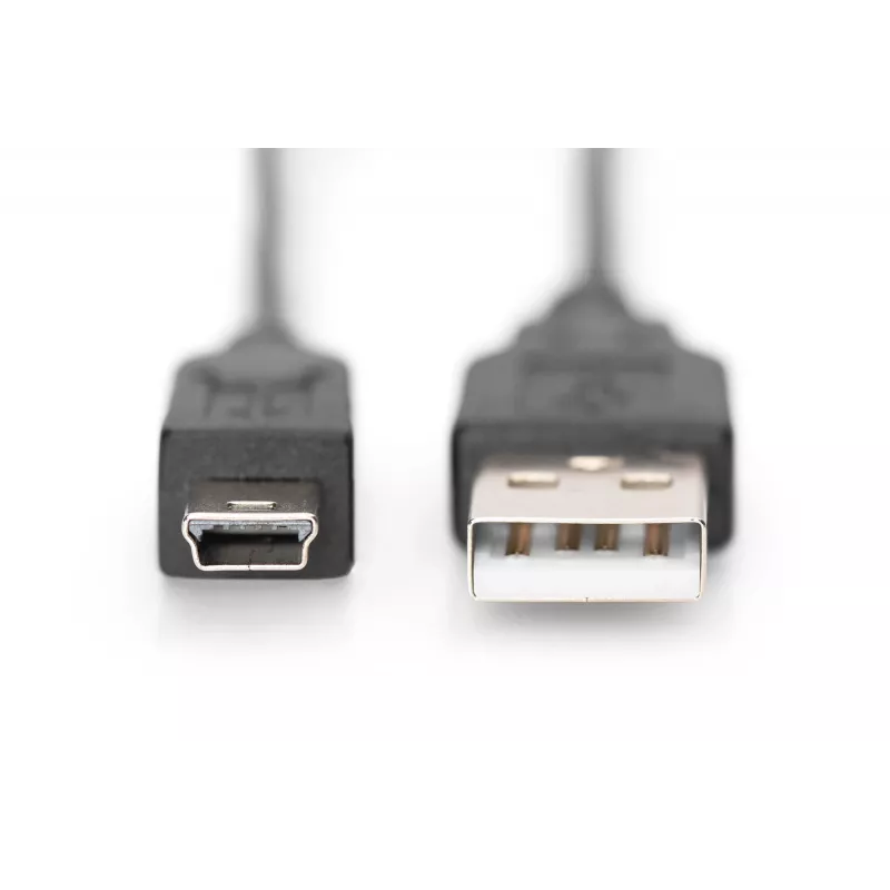 Ühenduskaabel USB A / miniUSB B M/M 1 m must