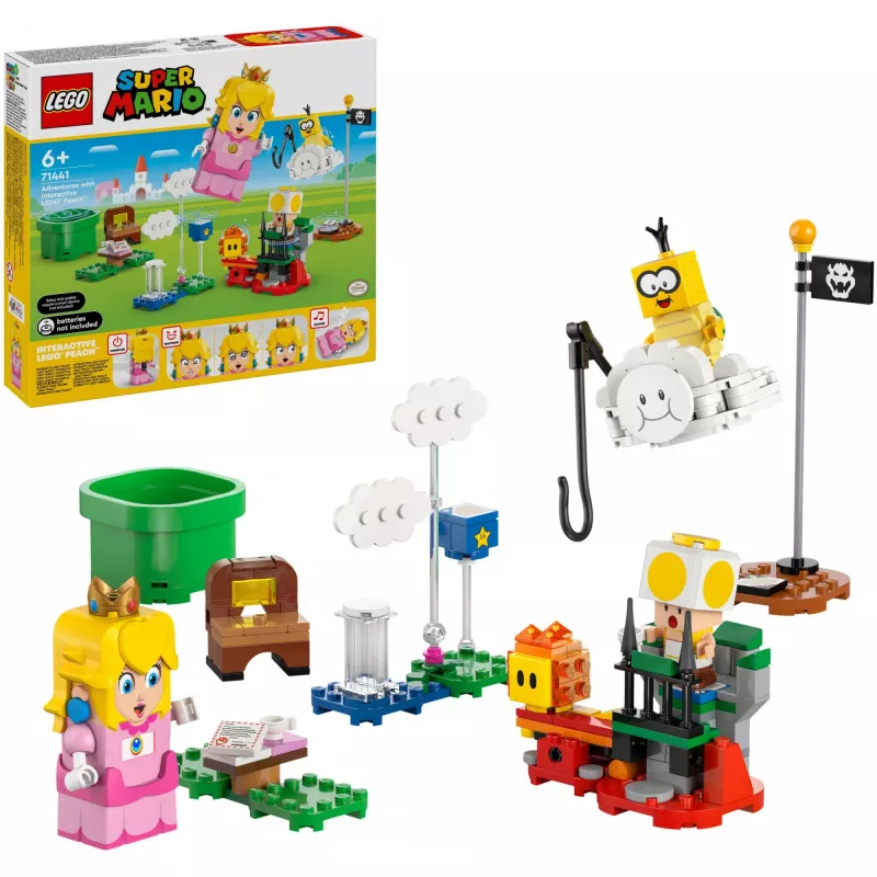 LEGO 71441 Super Mario interaktiivne LEGO Peach kujukese komplekt, ühildub LEGO süsteemiga