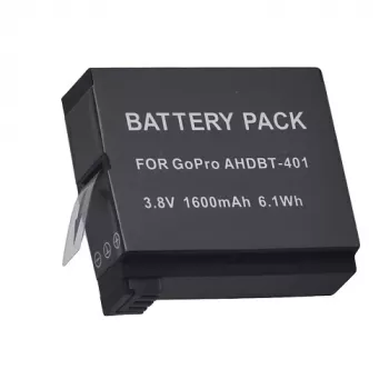 Laetav kaamera aku extra digital AHDBT-401 3,8V 1220mAh GoPro jaoks