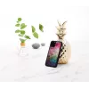 Kaitsev nutitelefoni ümbris iKins iPhone 11 Pro jaoks, vesilille disain, must