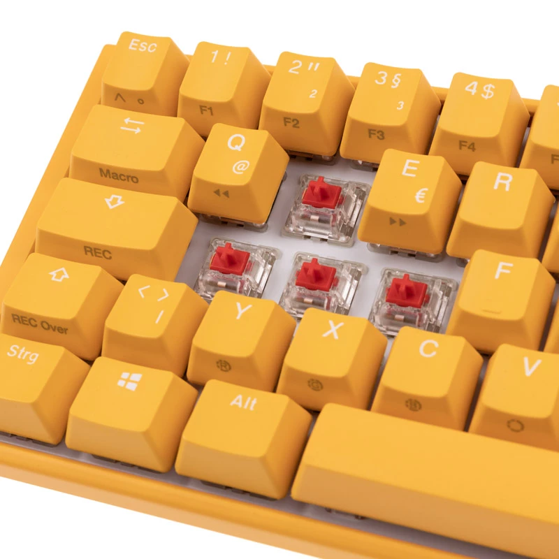 Ducky One 3 SF kollane klaviatuur Gaming USB mehaaniline RGB LED