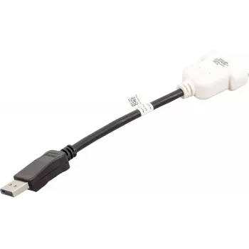 DisplayPort–DVI-D-kaabel DELL 023NVR 0,23 m must-valge