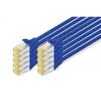 Võrgukaabel Digitus CAT 6A S/FTP RJ-45 0,25 m sinine