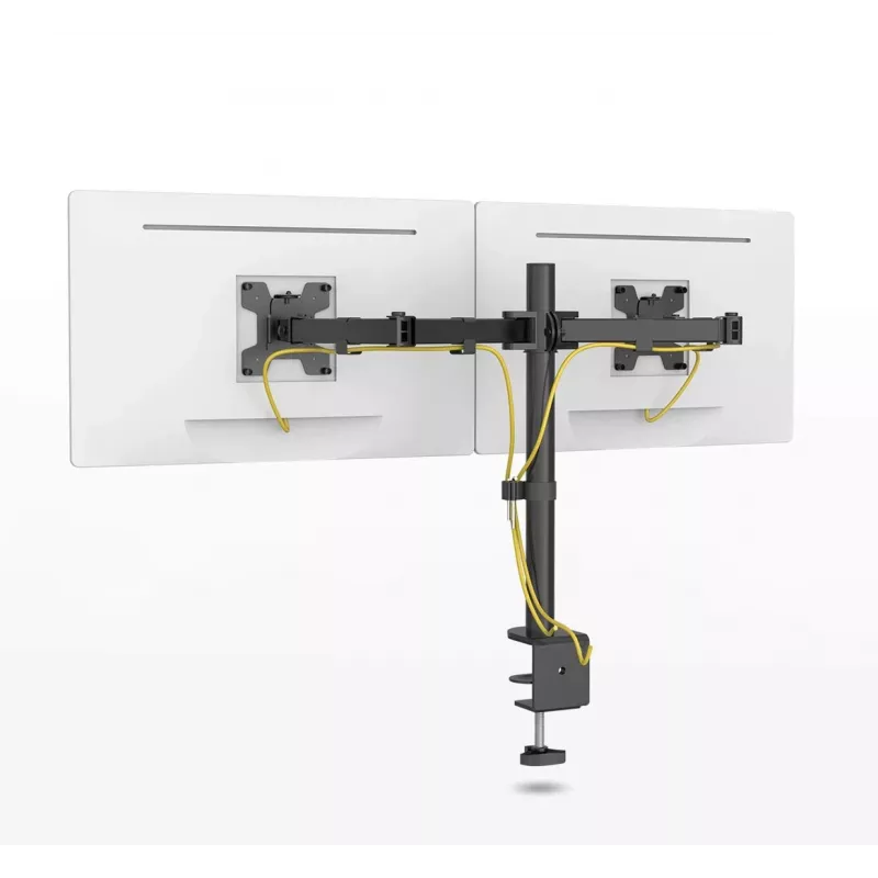 Kahe monitori lauakinnitus MONTIS Dual Monitor Mount Everest MT015, 13–27 tolli, 2 kätt, max 16 kg, VESA 75x75–100x100, must