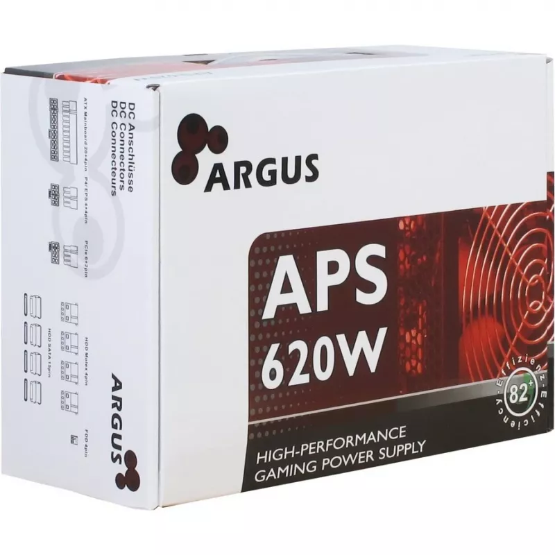 Inter-Tech Argus APS toiteplokk 620 W 20+4 Pin ATX ATX must