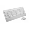 Logitech Signature MK650 for Business - klaviatuuri ja hiire komplekt - juhtmevaba - 2,4 GHz, Bluetooth LE - QWERTZ - tšehhi - valkjas