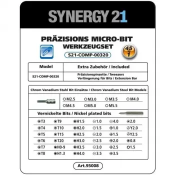 Juhtmeta elektriline kruvikeeraja Synergy21 S21_LiION 3.6V Kompaktne Laetav