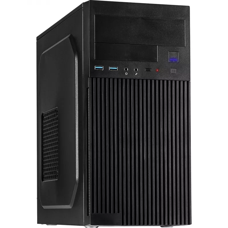 Arvutikorpus INTER-TECH IT-6521 sirge, ATX, must