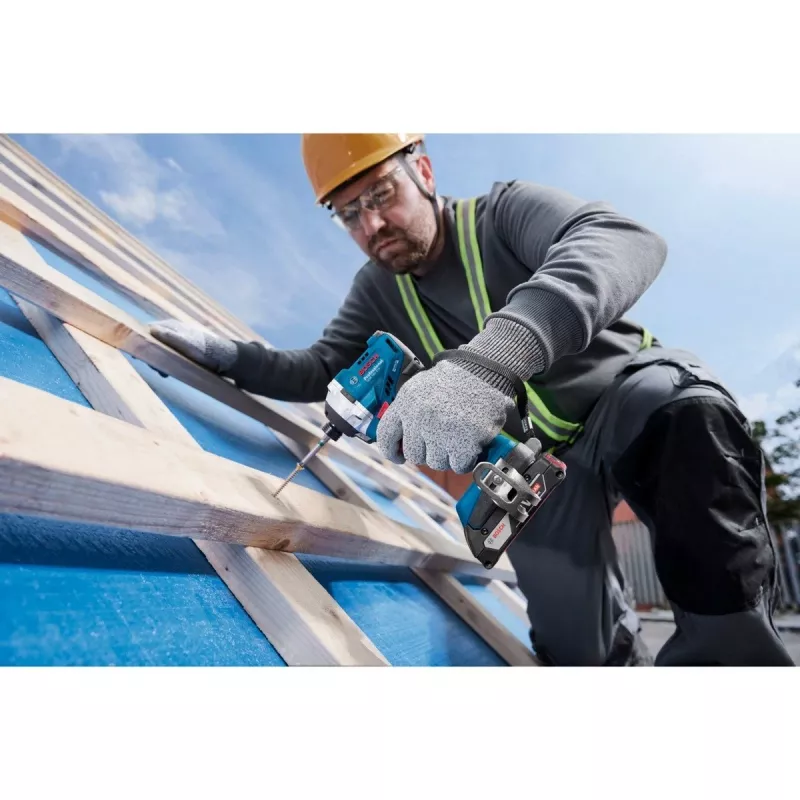 Juhtmeta löökmutrikeeraja Bosch GDR 18V-215 2x 4,0 Ah akuga