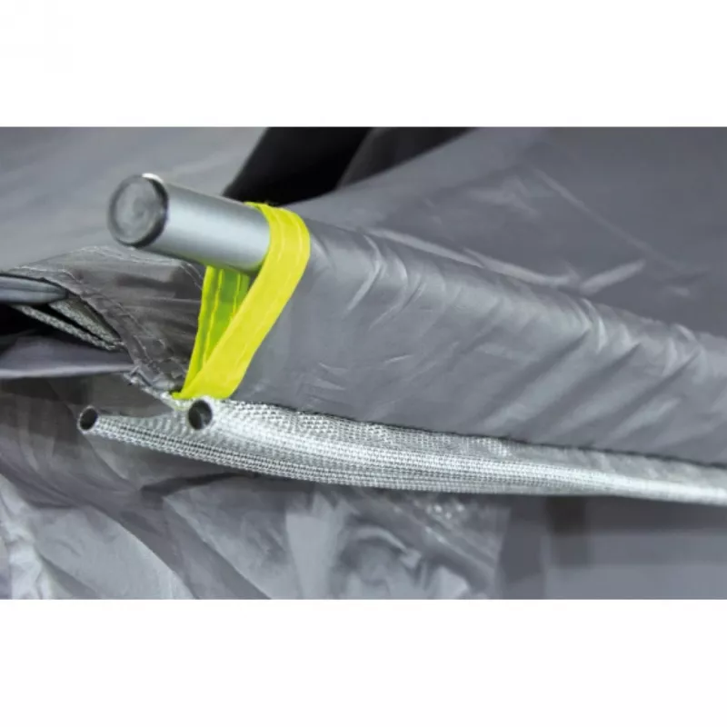 Matkaauto varikatus Trento 2.0 hall/laimiroheline