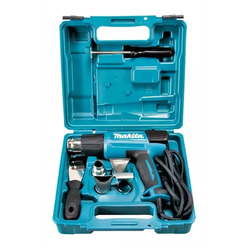 Makita HG6031VK kuumapuhur 500 l/min 600 °C 1800 W Must, Sinine