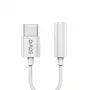 USB Type 3.1 C (M) – Jack 3.5mm (F) Audio adapter Valge SAVIO AK-51
