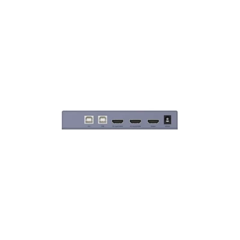 KVM-lüliti Unitek V307A USB HDMI 2-pordiline 4K Ultra HD 3840x2160@60Hz HDCP 2.2, metallkorpus, hall