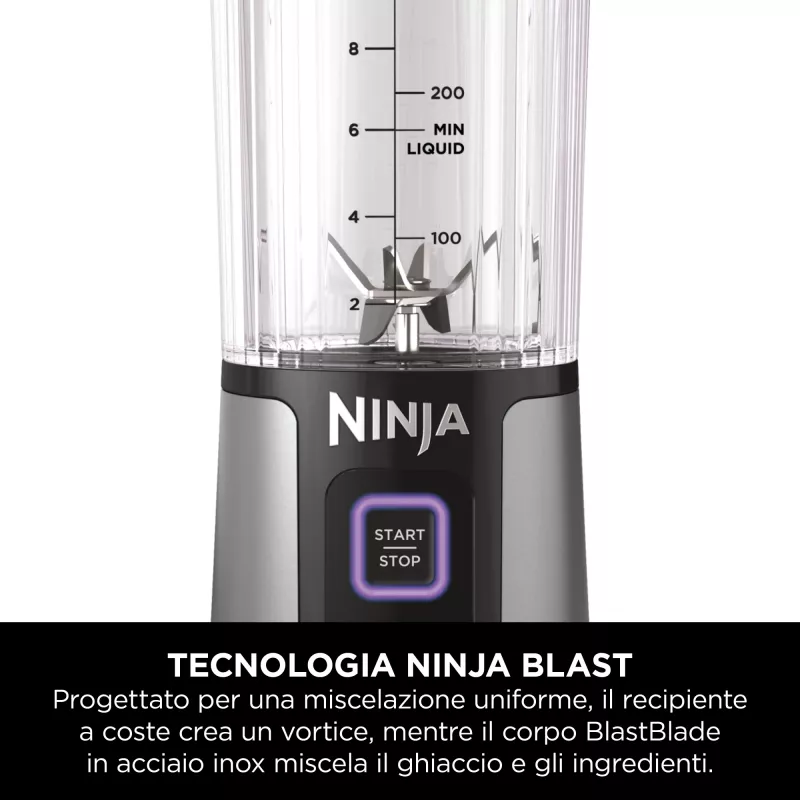 Spordiblender Ninja Blast BC151EUNV — 0,53 L kann, 14,4 W, akutoitega, sinine