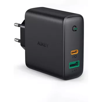 Seinalaadija PA-D3 2xUSB Power Delivery (1xUSB+1xUSB C) 5.4A 60W Dynamic Detect