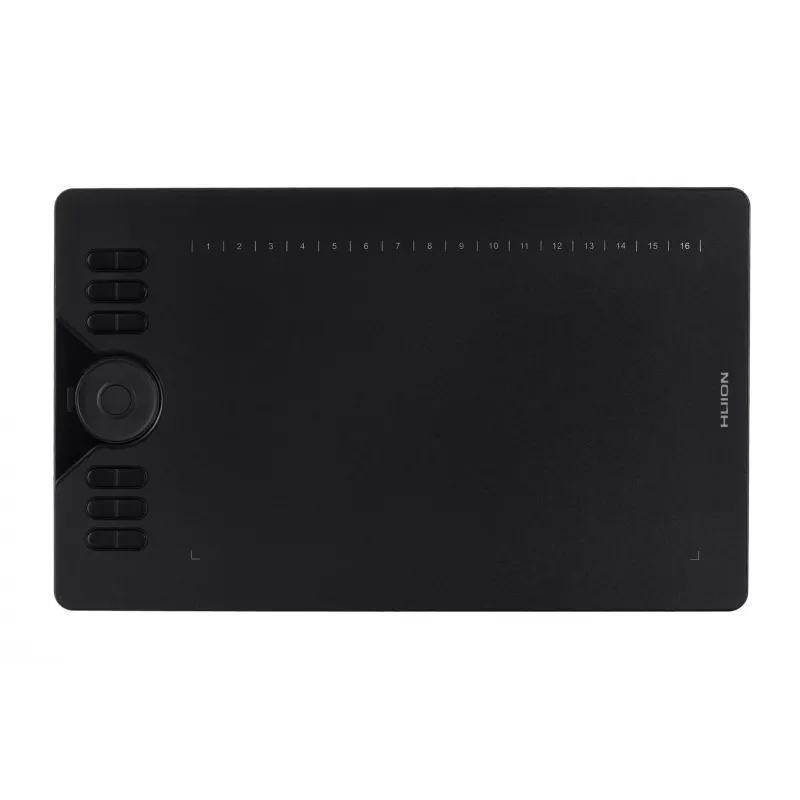 HUION HS610 graafikatablett 5080 lpi 254 x 158,8 mm USB must