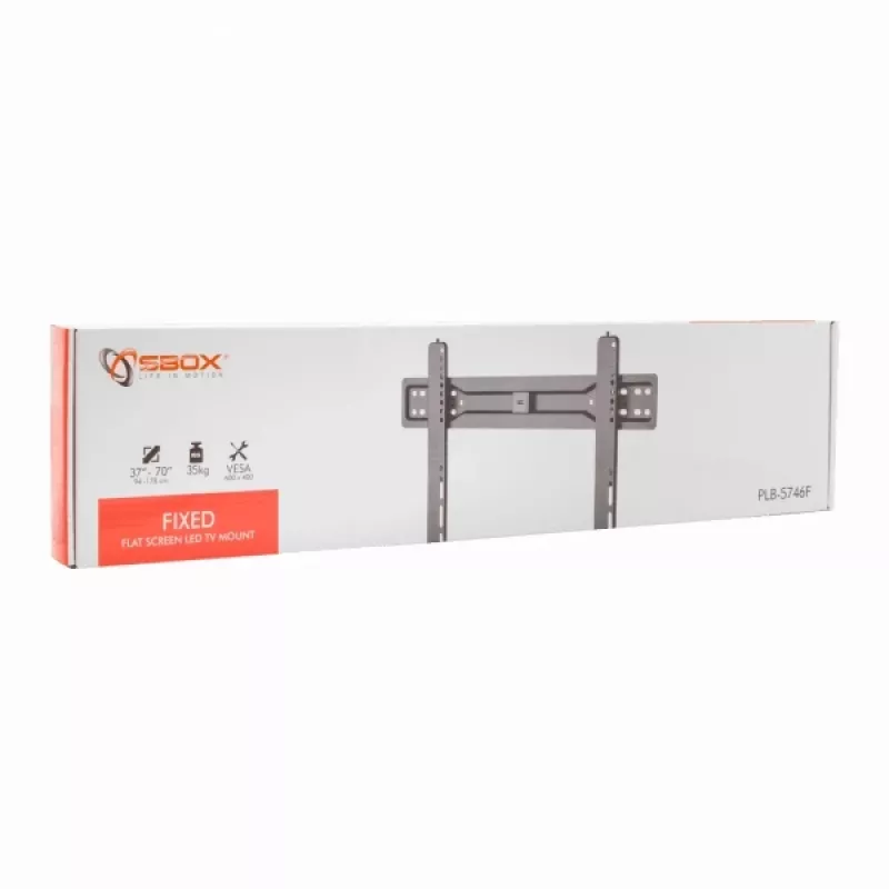 Sbox PLB-5746F Fikseeritud lameekraani LED-teleri kinnitus 37-70 35kg