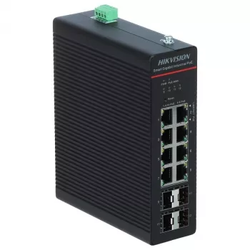 Hallatav võrgulüliti Hikvision DS-3T1512HP-SI-8P4F Gigabit Ethernet 8 porti PoE