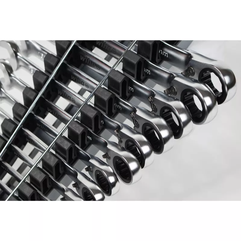 Rõngasvõtme-komplekt Wiha 44661, ümberlülitatav, 12-osaline, mõõdud SW 8–19 mm