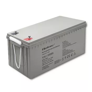 Laetav AGM-aku QOLTEC 53069 12V 200Ah varutoite- ja UPS-süsteemidele