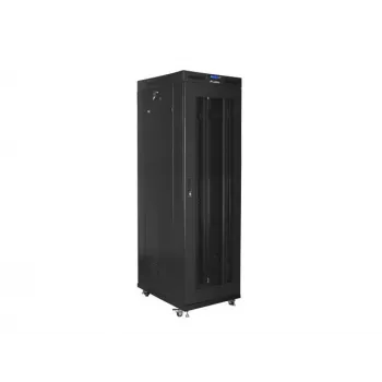 PÕRANDAL SEISEV RÄÄRIKAPP 19 inch 42U 800X800 MUST PERFOREERITUD LCD UKS LANBERG (LAME PAKEND)