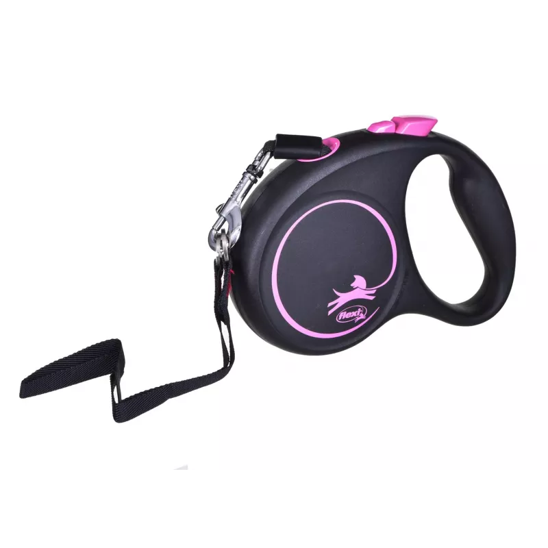 Flexi Must Design S 5 m koera automaatne jalutusrihm