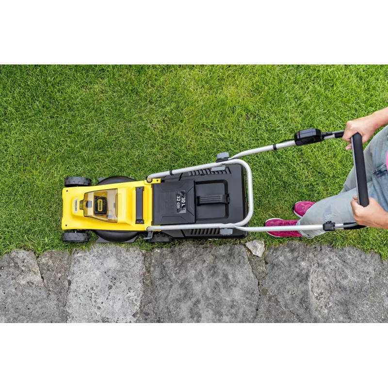 Akutoitel muruniiduk KARCHER LMO 2-18 (1.445-400.0) Must, Kollane