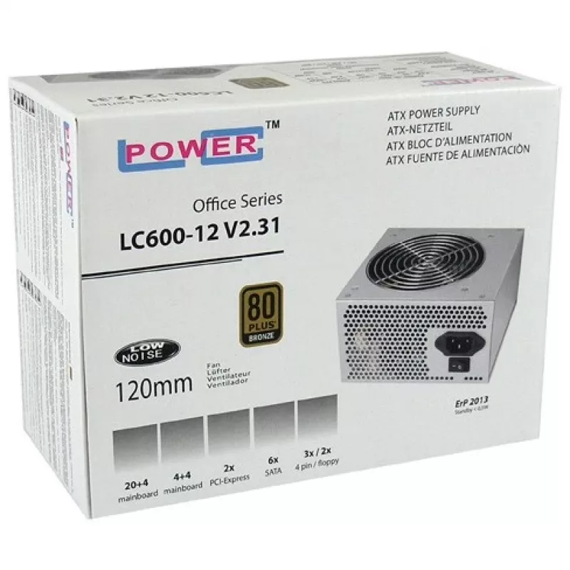 Toiteplokk 450W LC600-12 V2.31 80+ Bronze