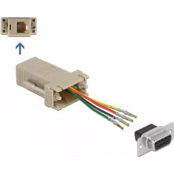 Koostekomplekt D-Sub 9-kontaktiline emane RJ11/RJ14-le DeLOCK 66770