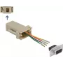 Koostekomplekt D-Sub 9-kontaktiline emane RJ11/RJ14-le DeLOCK 66770
