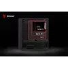 PC kuubikujuline korpus SAVIO Noctis Glass RGB — must, ATX/Micro-ATX, 210×410×450 mm, 3×120 mm esiventilaatorid
