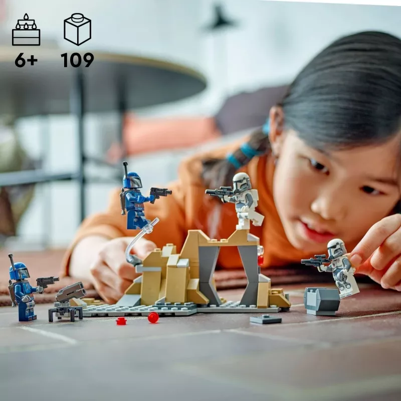Ehitusmänguasi LEGO Star Wars Ambush on Mandalore Battle Pack 75373 — 4 minifiguuri, 109 osa, vanus 6+