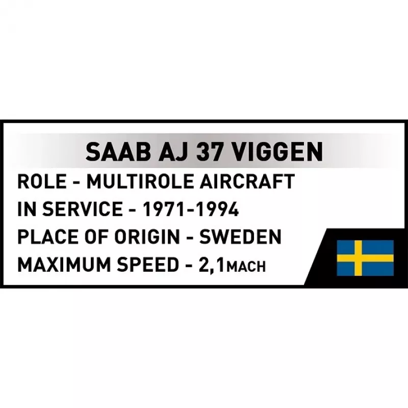 Cobi Blocks Saab AJ 37 Viggen 881 elemendist ehituskomplekt